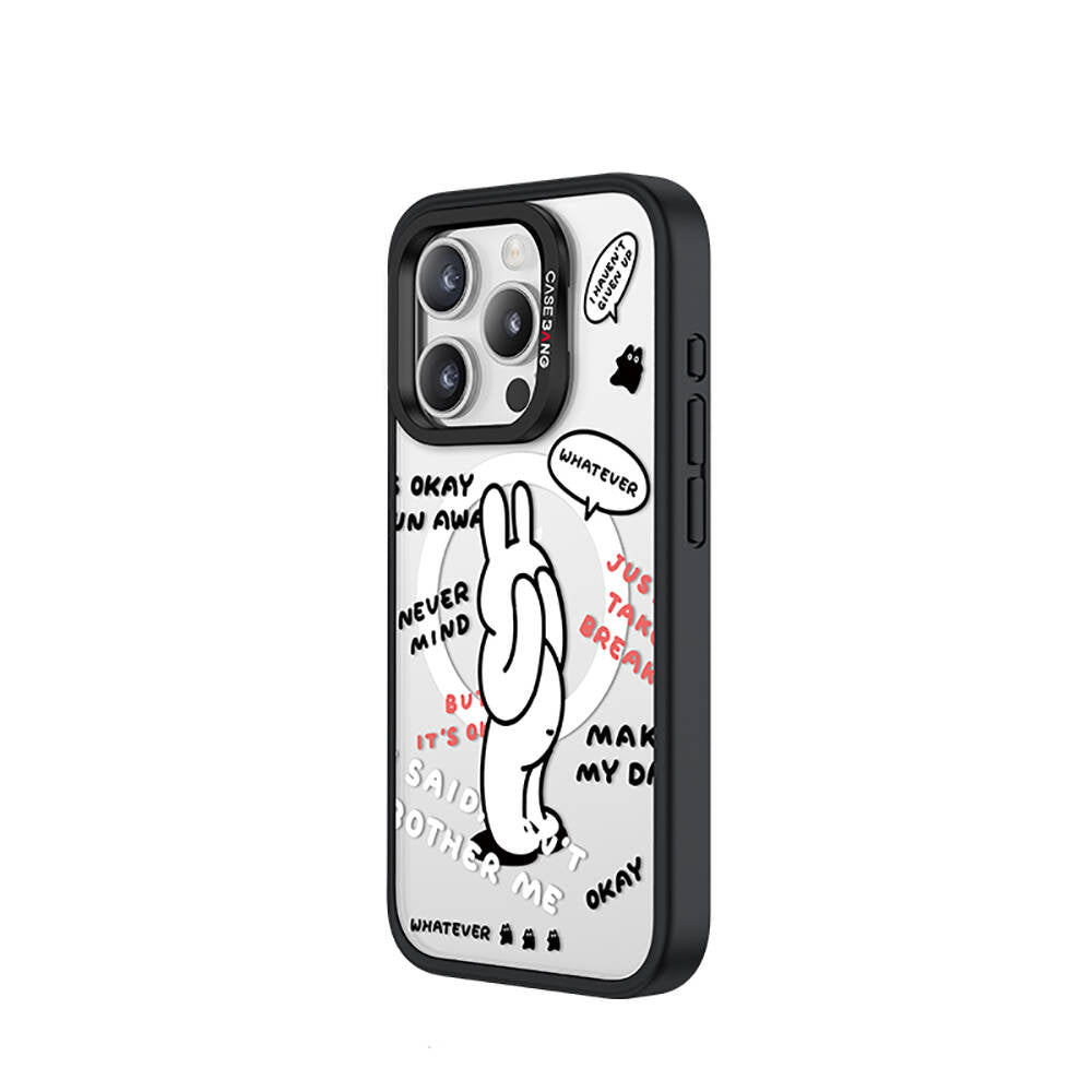 Casebang Chill Out Serisi iPhone 15 Pro Max M-safe Şarj Özellikli Mıknatıslı Arka Panel