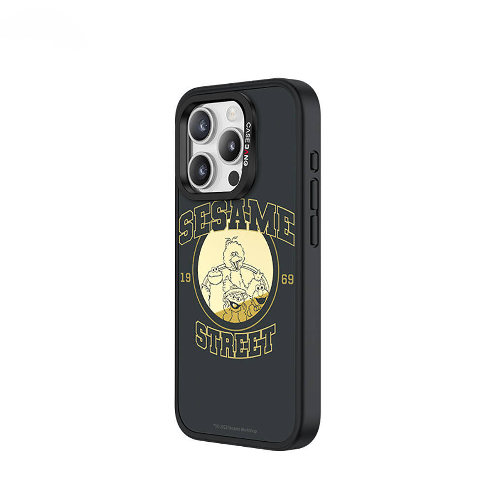 Casebang Sesame Street Serisi iPhone 15 Pro Max M-safe Şarj Özellikli Mıknatıslı Arka Panel