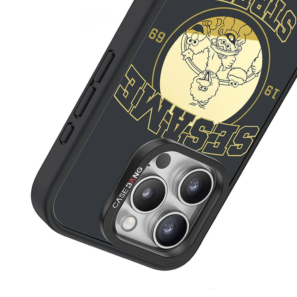 Casebang Sesame Street Serisi iPhone 15 Pro Max M-safe Şarj Özellikli Mıknatıslı Arka Panel