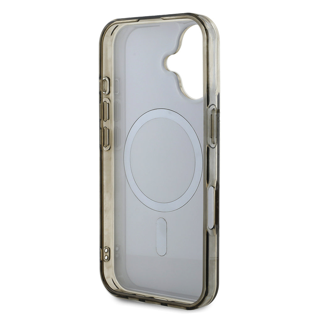 Guess iPhone 16 Orjinal Lisanslı Magsafe Şarj Özellikli IML Baskılı Klasik Logolu 4G Desenli Telefon Kılıfı-6