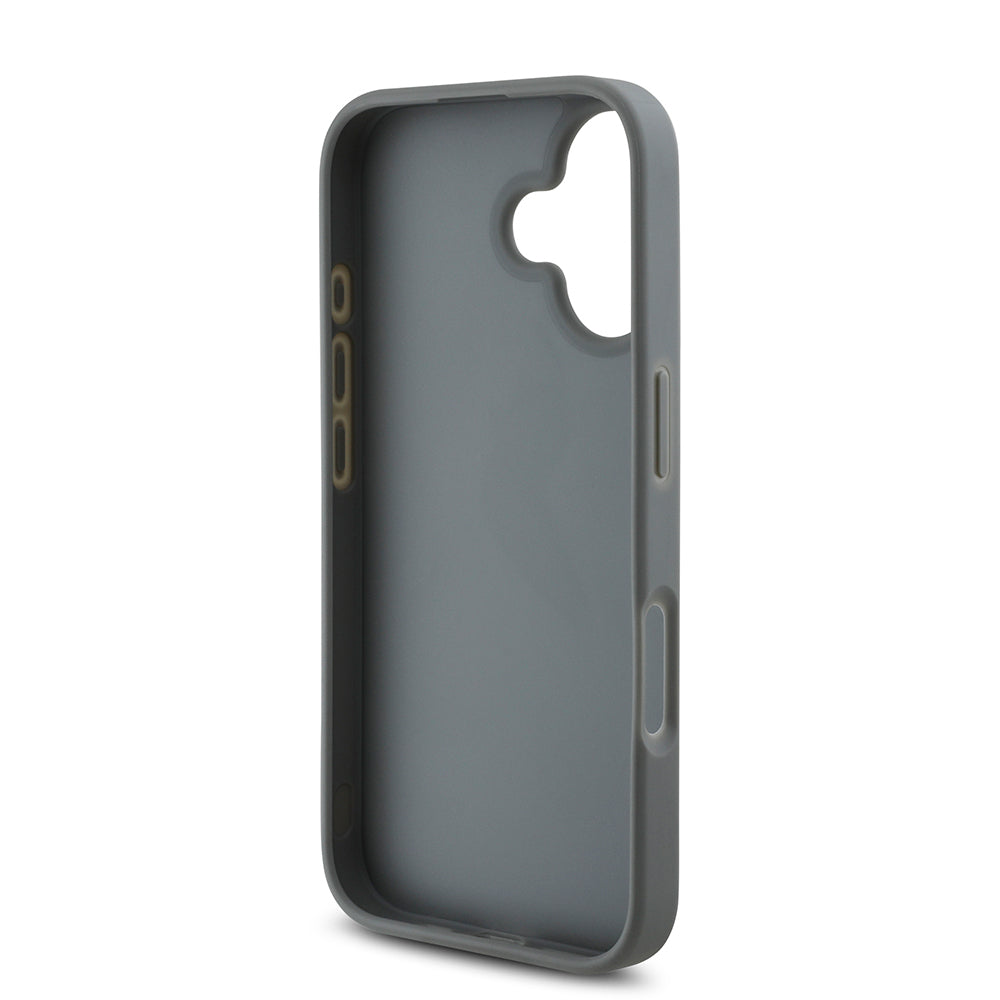 Guess iPhone 16 Orjinal Lisanslı Taşlı Arka Yüzey Üçgen Logolu Telefon Kılıfı-7