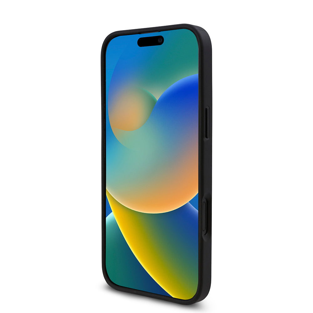 Guess iPhone 16 Orjinal Lisanslı Taşlı Arka Yüzey Üçgen Logolu Telefon Kılıfı-21
