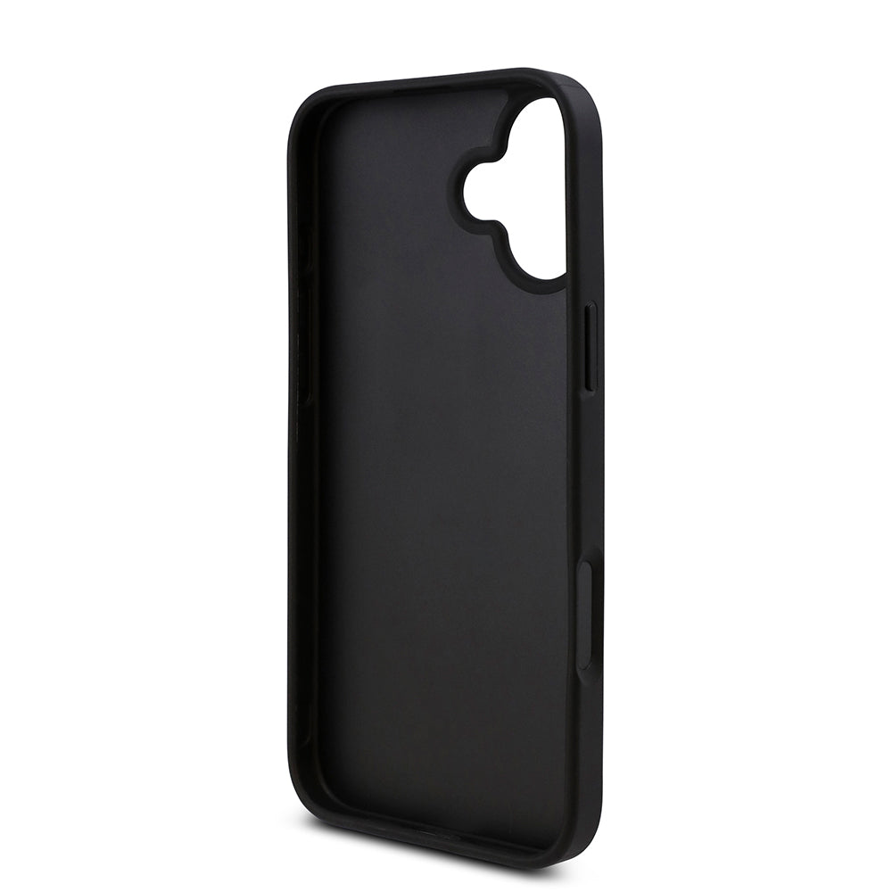 Guess iPhone 16 Orjinal Lisanslı Taşlı Arka Yüzey Üçgen Logolu Telefon Kılıfı-23
