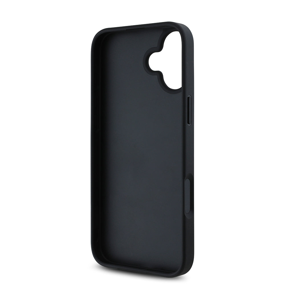 iPhone 16 Kılıf Guess Orjinal Lisanslı Gül Baskılı Büyük Metal Logo Dizaynlı Kılıf