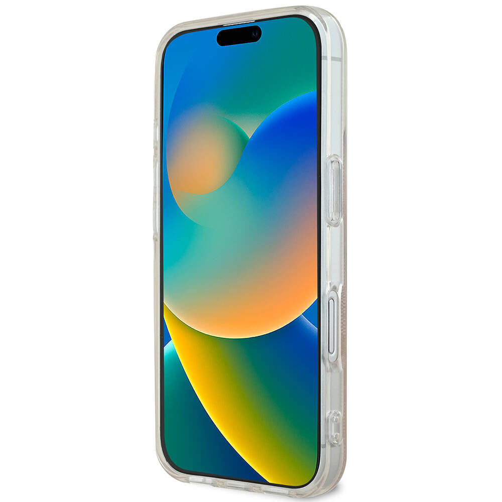 Guess iPhone 16 Orjinal Lisanslı Magsafe Şarj Özellikli Yazı Logolu 4G Desenli Telefon Kılıfı - 5
