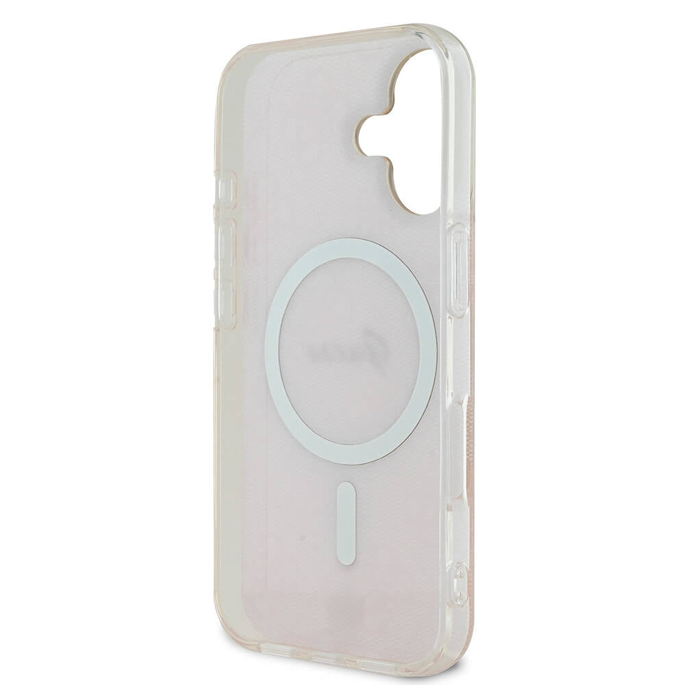 Guess iPhone 16 Orjinal Lisanslı Magsafe Şarj Özellikli Yazı Logolu 4G Desenli Telefon Kılıfı - 7