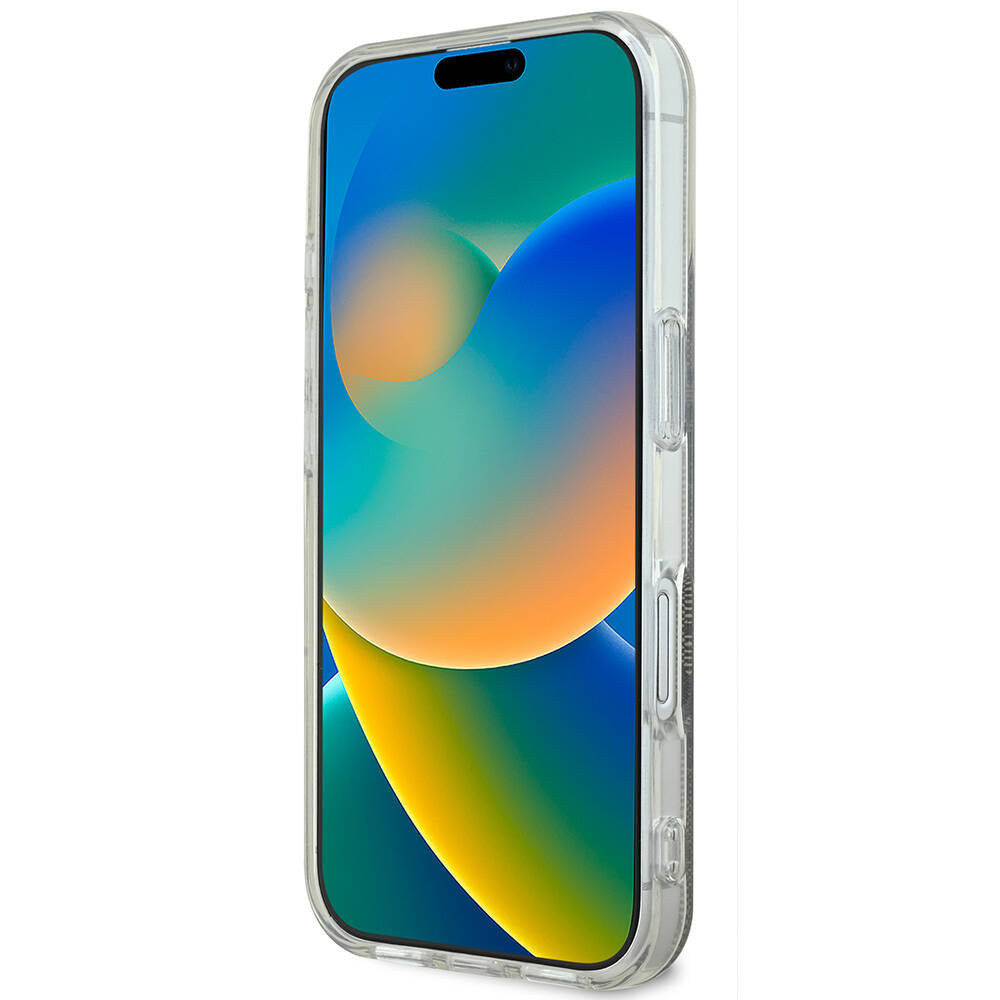 Guess iPhone 16 Orjinal Lisanslı Magsafe Şarj Özellikli Yazı Logolu 4G Desenli Telefon Kılıfı - 13