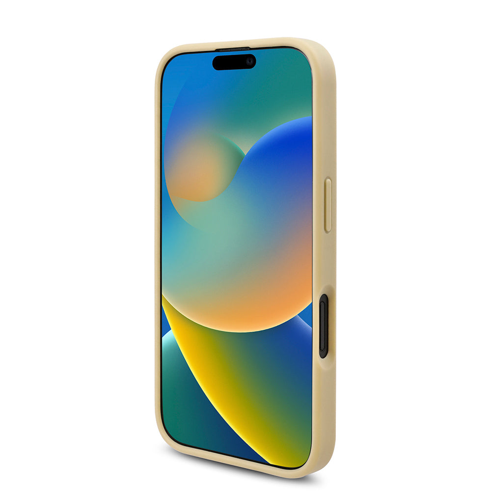 Guess iPhone 16 Orjinal Lisanslı Taşlı Arka Yüzey Üçgen Logolu Telefon Kılıfı-29