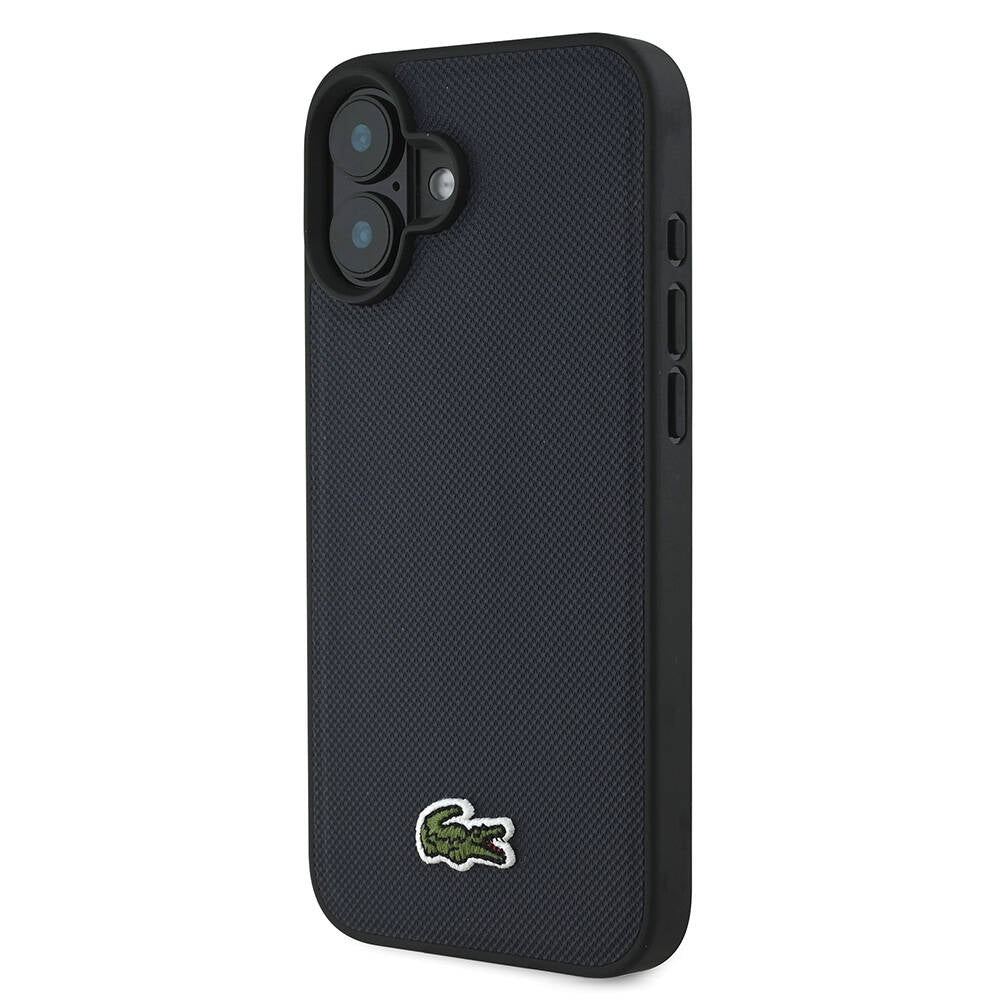 Lacoste iPhone 16 Orjinal Lisanslı PU Pike Desenli Arka Yüzey İkonik Timsah Dokuma Logolu Telefon Kılıfı - 6
