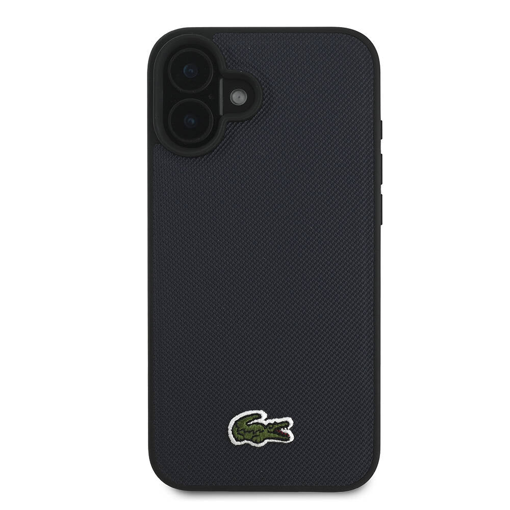 Lacoste iPhone 16 Orjinal Lisanslı PU Pike Desenli Arka Yüzey İkonik Timsah Dokuma Logolu Telefon Kılıfı - 7