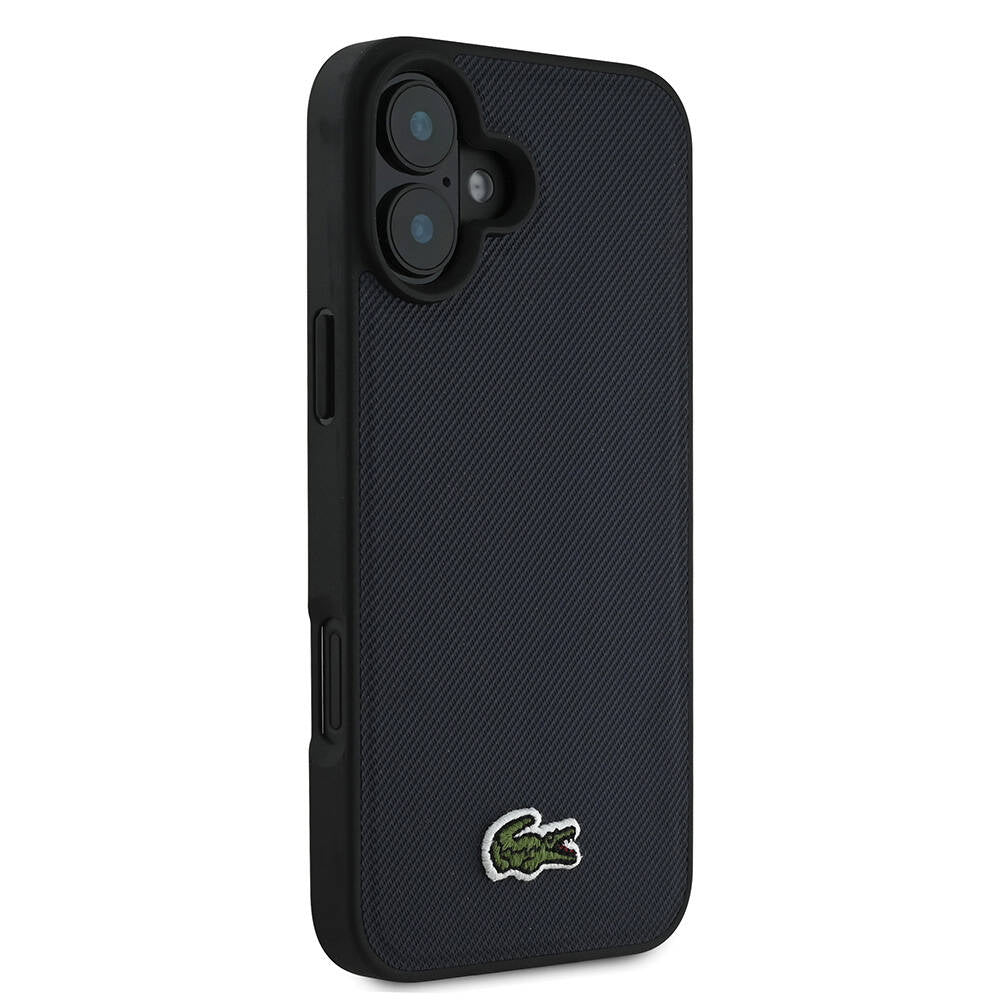 Lacoste iPhone 16 Orjinal Lisanslı PU Pike Desenli Arka Yüzey İkonik Timsah Dokuma Logolu Telefon Kılıfı - 8