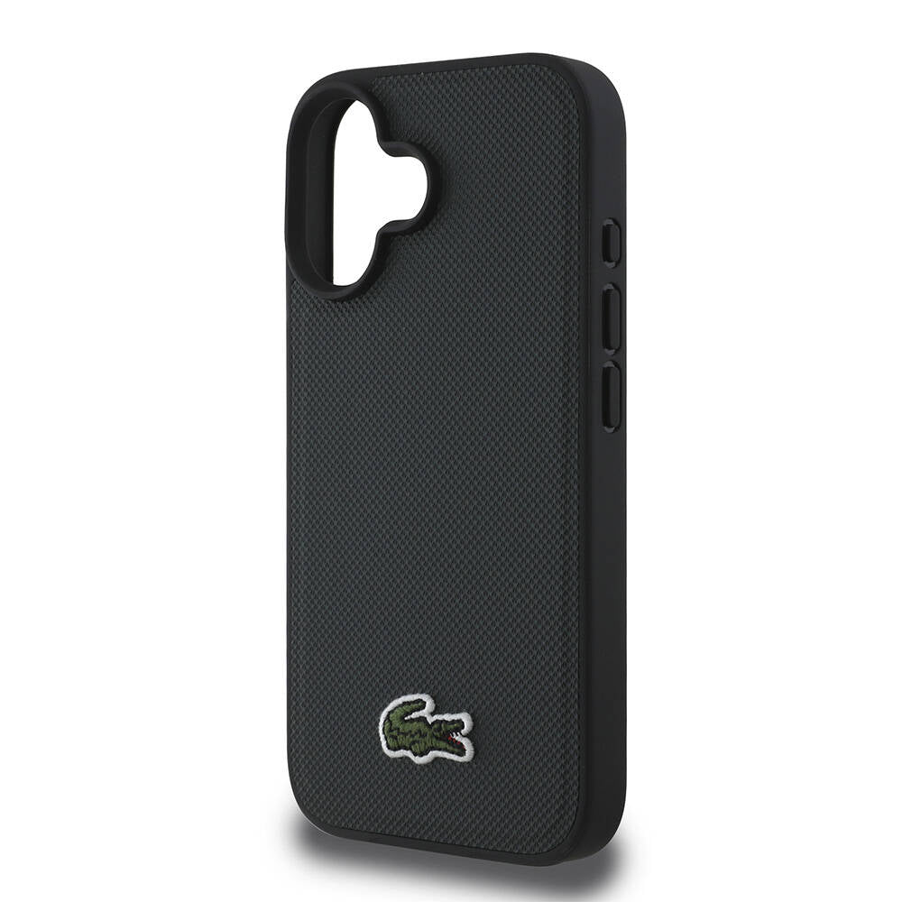 Lacoste iPhone 16 Orjinal Lisanslı PU Pike Desenli Arka Yüzey İkonik Timsah Dokuma Logolu Telefon Kılıfı - 29