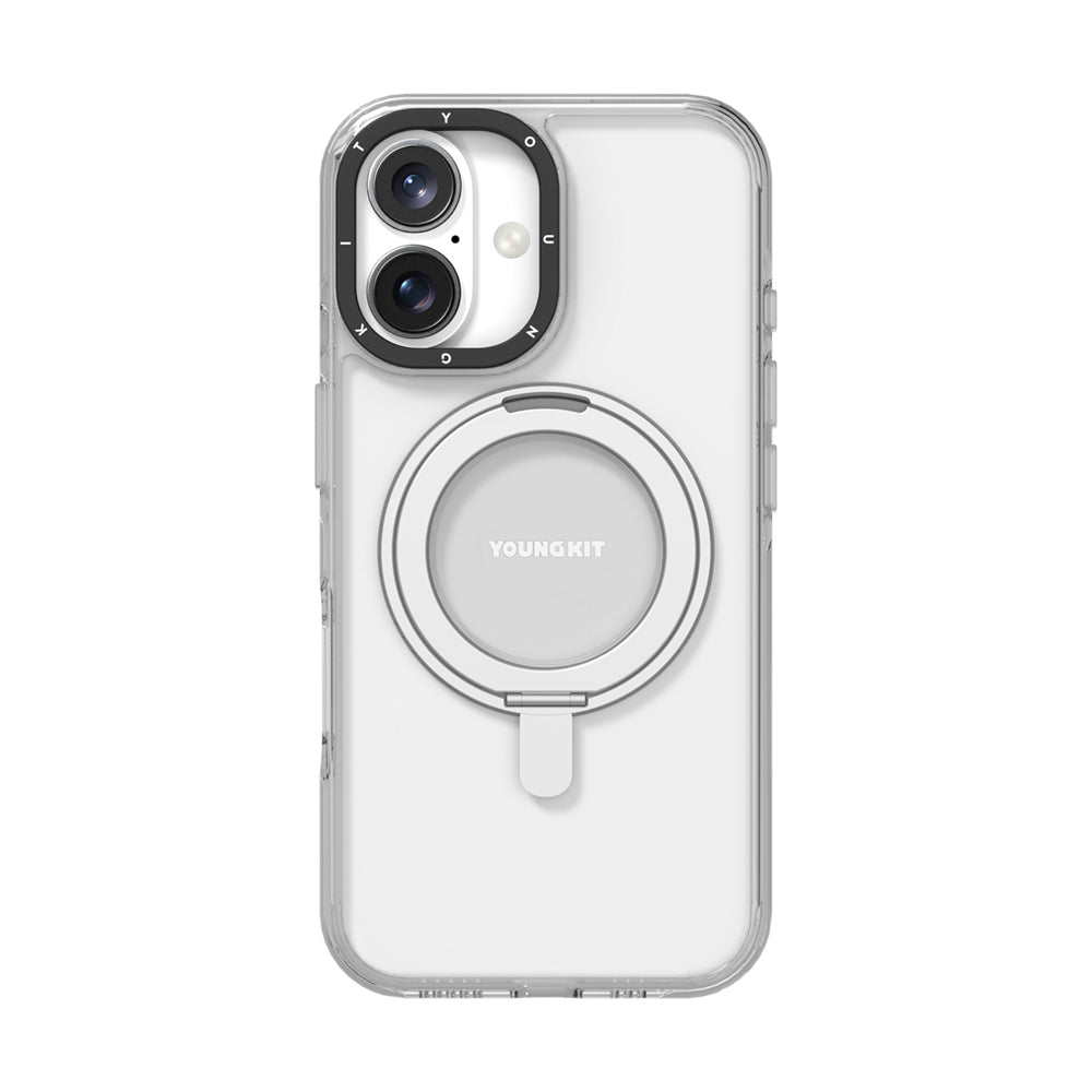 Youngkit Pivot Serisi iPhone 16 Magsafe Şarj Özellikli Parmak Ring Standlı Telefon Kılıfı-2