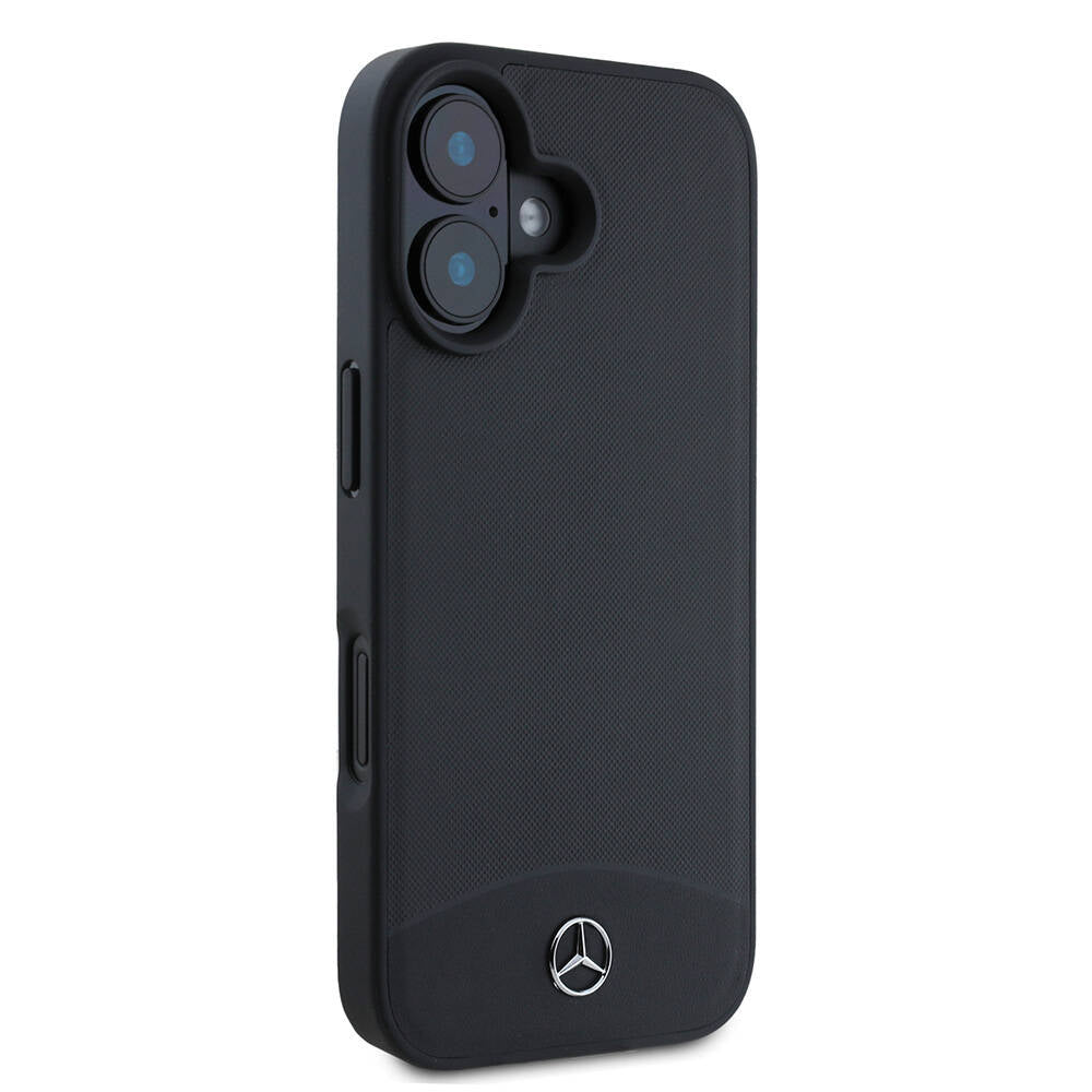 Mercedes Benz iPhone 16 Orjinal Lisanslı M-safe Şarj Özellikli Dokulu ve Düz Deri Kılıf