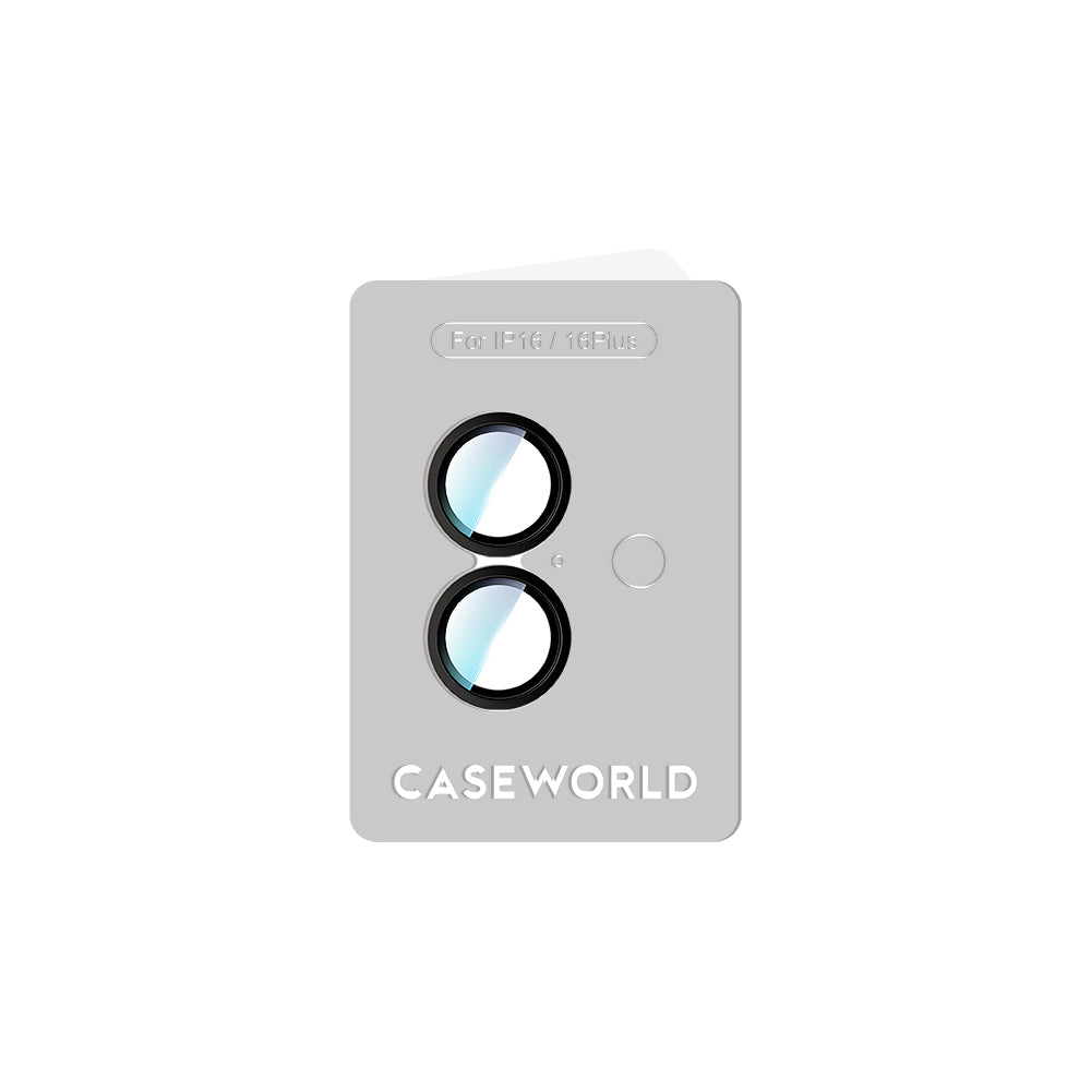 CaseWorld Alloy Two-Color Serisi iPhone 16 Plus Lens Koruyucu