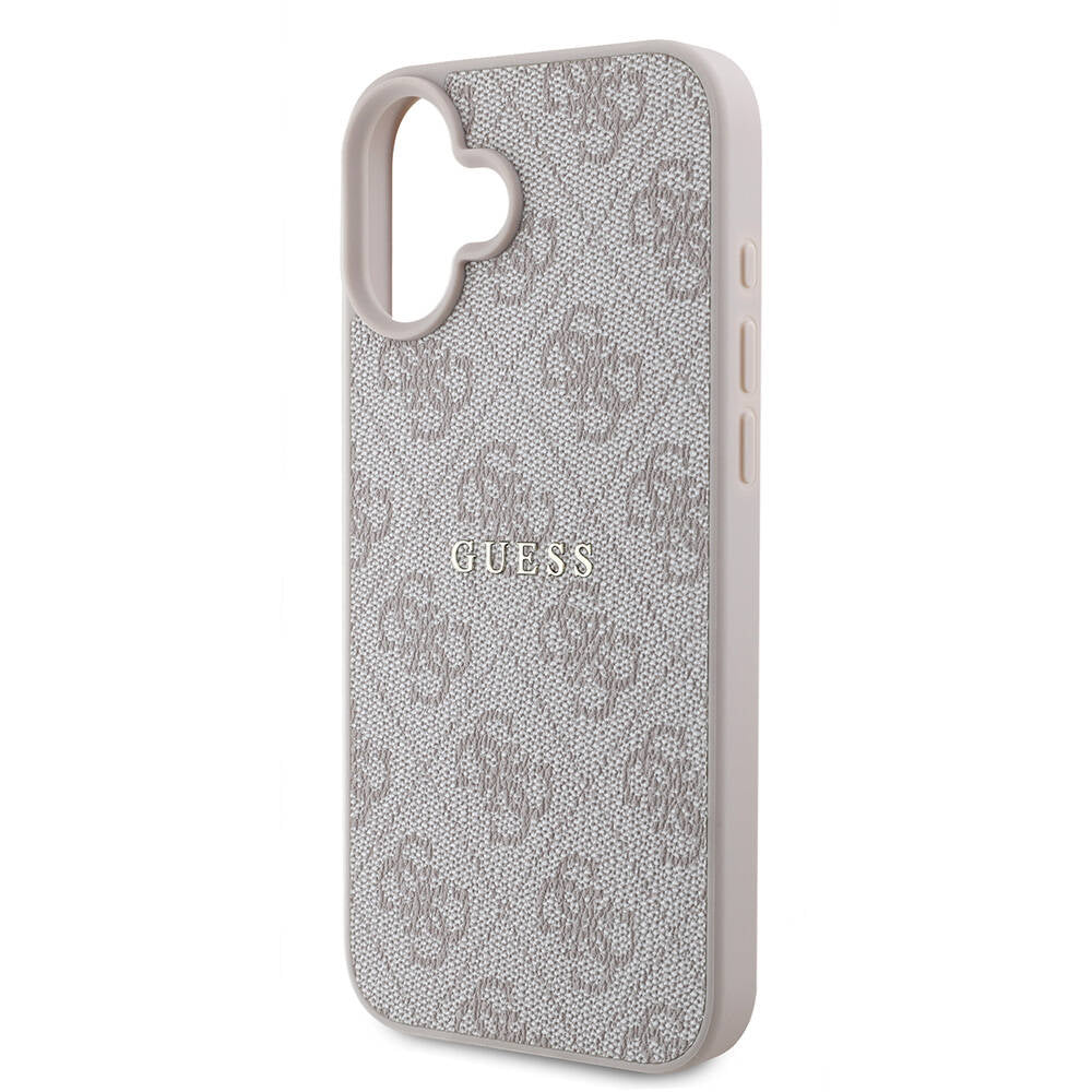 Guess iPhone 16 Plus Orjinal Lisanslı Magsafe Şarj Özellikli 4G Desenli Yazı Logolu Telefon Kılıfı-13