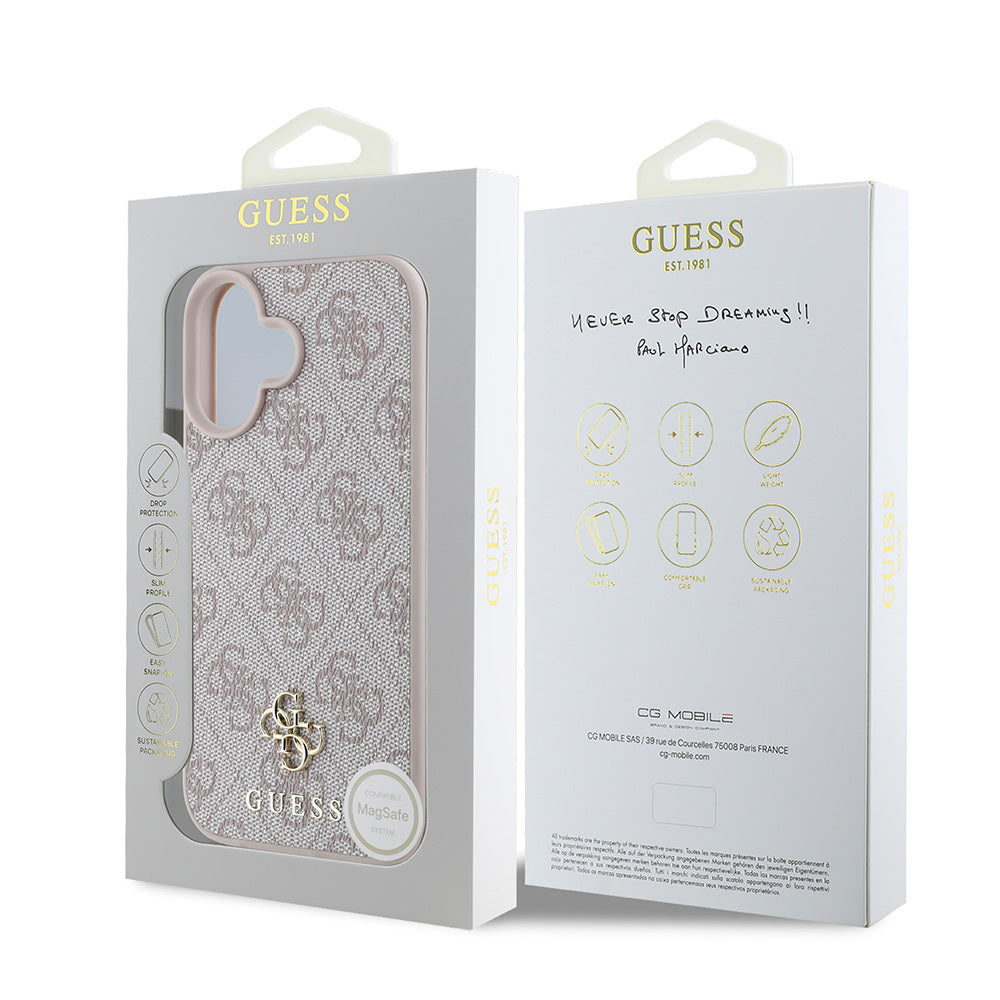 Guess iPhone 16 Plus Orjinal Lisanslı Magsafe Şarj Özellikli Small 4G Classic Telefon Kılıfı-14