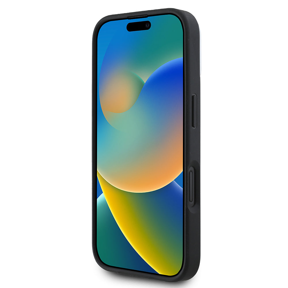 DKNY iPhone 16 Plus Orjinal Lisanslı M-safe Şarj Özellikli 3D Yazılı Checkered Pattern Kılıf