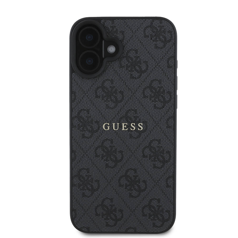 Guess iPhone 16 Plus Orjinal Lisanslı Magsafe Şarj Özellikli 4G Desenli Yazı Logolu Telefon Kılıfı-17