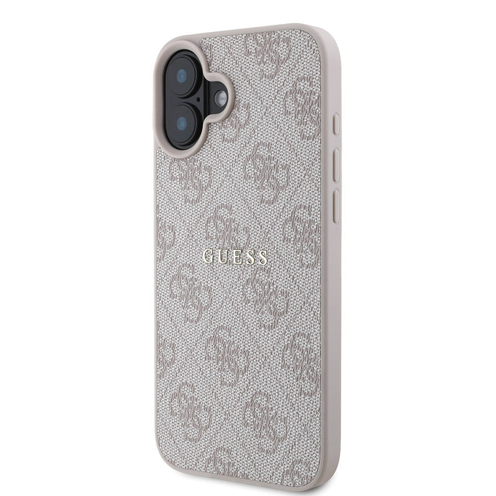 Guess iPhone 16 Plus Orjinal Lisanslı Magsafe Şarj Özellikli 4G Desenli Yazı Logolu Telefon Kılıfı-8