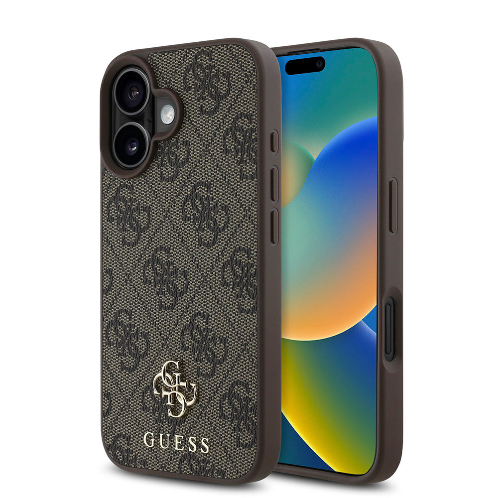 Guess iPhone 16 Plus Orjinal Lisanslı Magsafe Şarj Özellikli Small 4G Classic Telefon Kılıfı-15