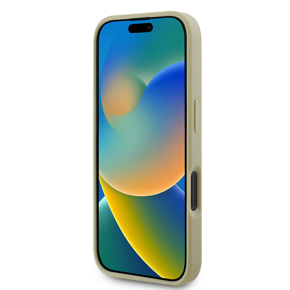 Guess iPhone 16 Plus Orjinal Lisanslı 4G Büyük Metal Logolu Glitter Telefon Kılıfı - 5