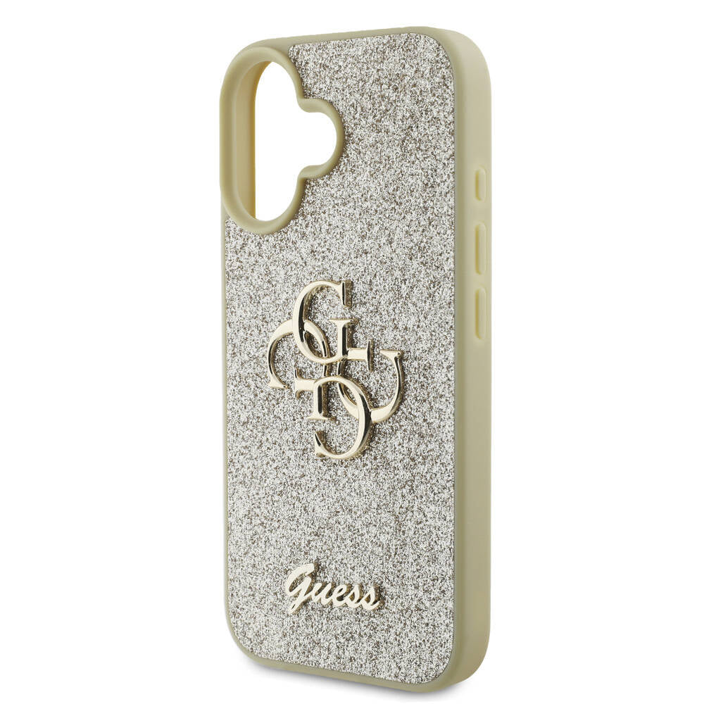 Guess iPhone 16 Plus Orjinal Lisanslı 4G Büyük Metal Logolu Glitter Telefon Kılıfı - 6