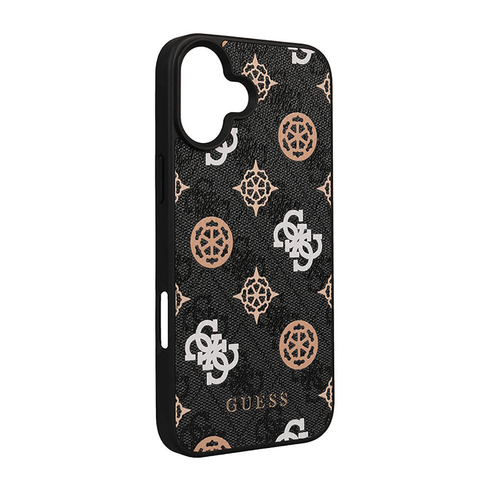 Guess iPhone 16 Plus Orjinal Lisanslı Magsafe Şarj Özellikli 4G Desenli Yazı Logolu Peony Telefon Kılıfı - 9