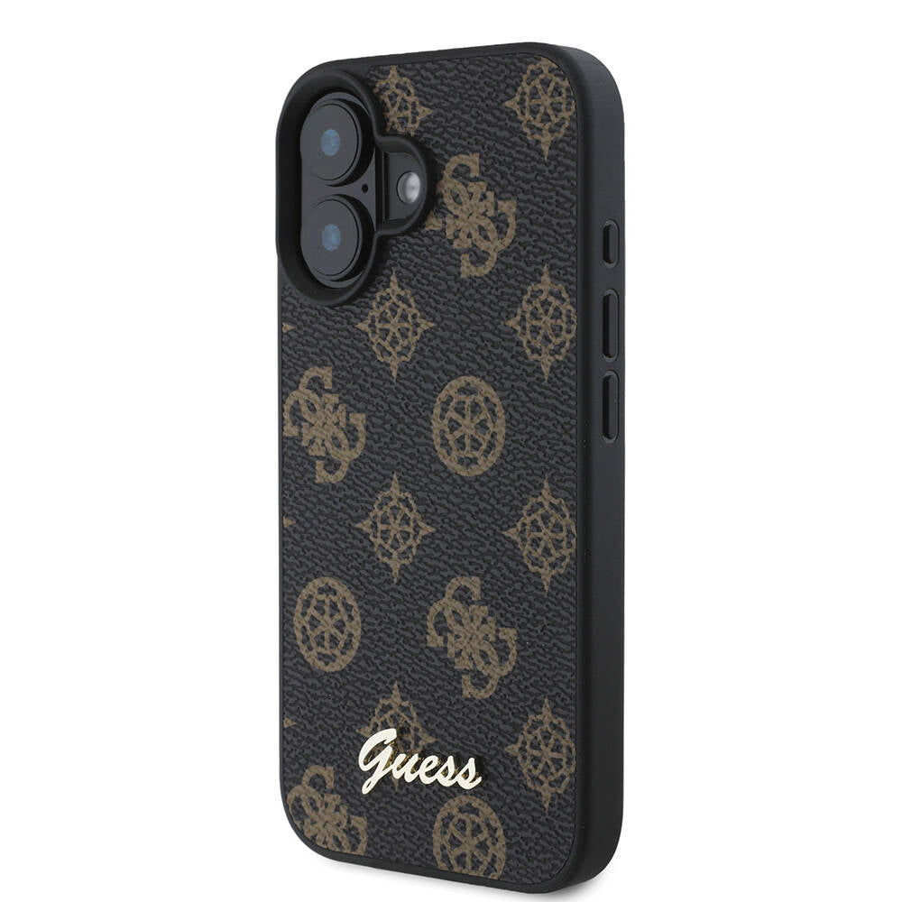 Guess iPhone 16 Plus Orjinal Lisanslı Magsafe Şarj Özellikli Yazı Logolu Peony Telefon Kılıfı - 8