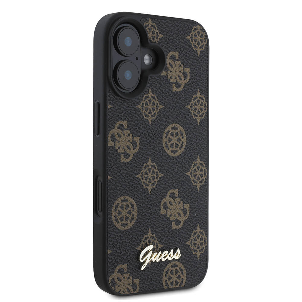 Guess iPhone 16 Plus Orjinal Lisanslı Magsafe Şarj Özellikli Yazı Logolu Peony Telefon Kılıfı - 10