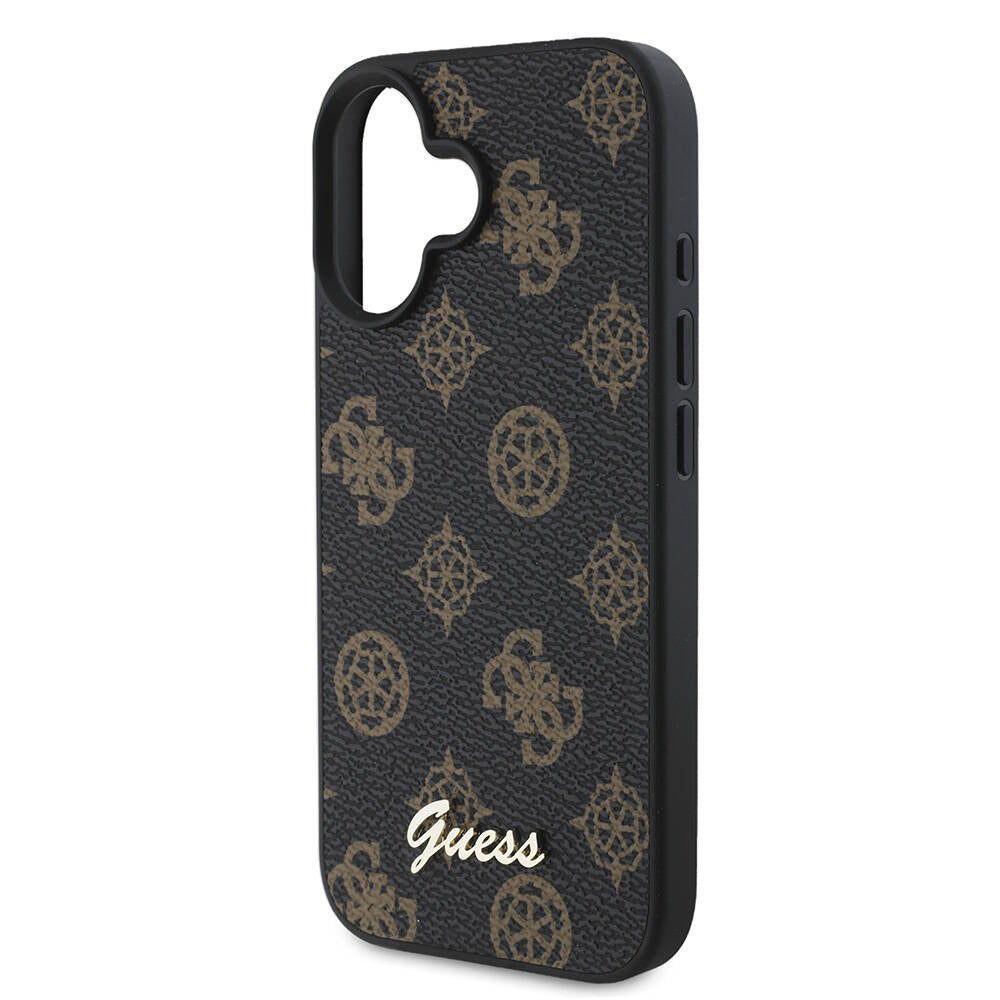 Guess iPhone 16 Plus Orjinal Lisanslı Magsafe Şarj Özellikli Yazı Logolu Peony Telefon Kılıfı - 12