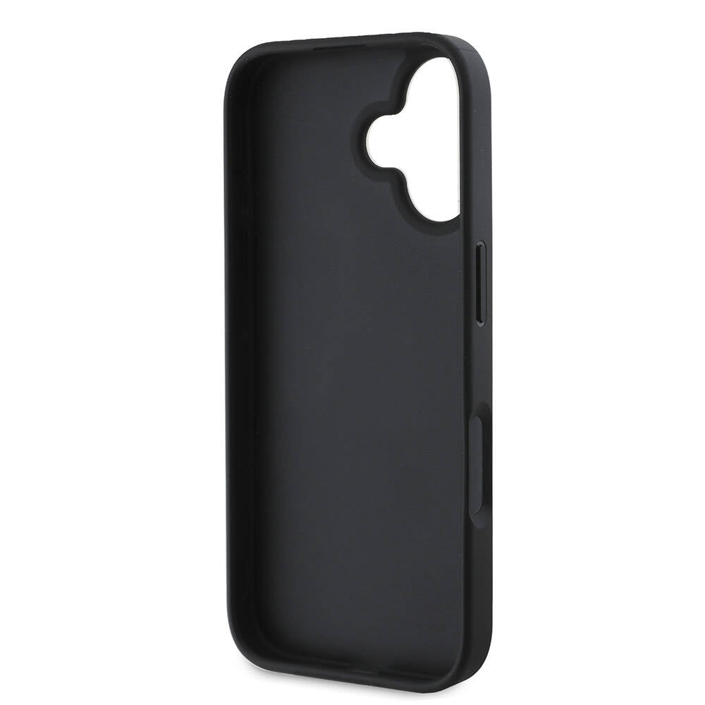 Guess iPhone 16 Plus Orjinal Lisanslı PU Deri 4G Desenli Metal Büyük 4G ve Yazı Logolu Telefon Kılıfı - 7