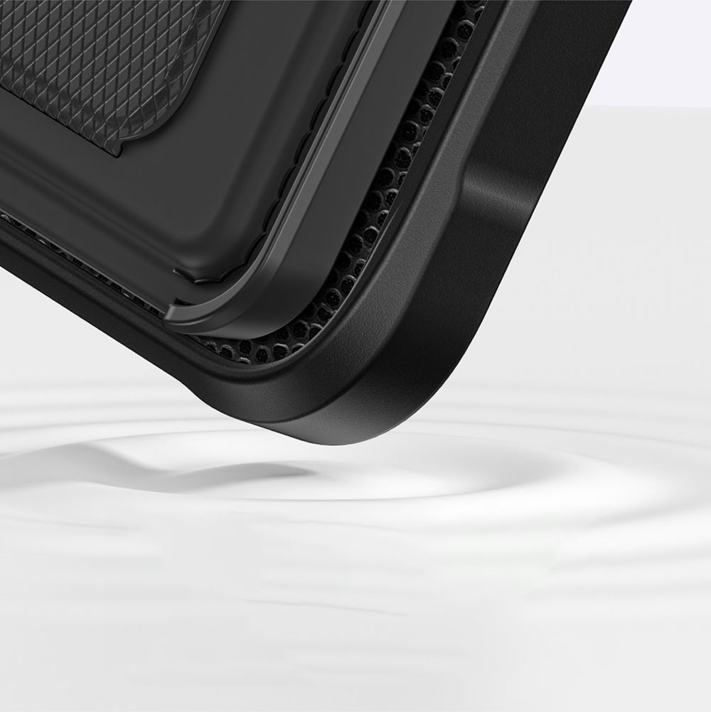 Amazinghing Glamour Luxe Serisi iPhone 16 Plus Magsafe Standlı Kartlıklı Set Telefon Kılıfı - 8