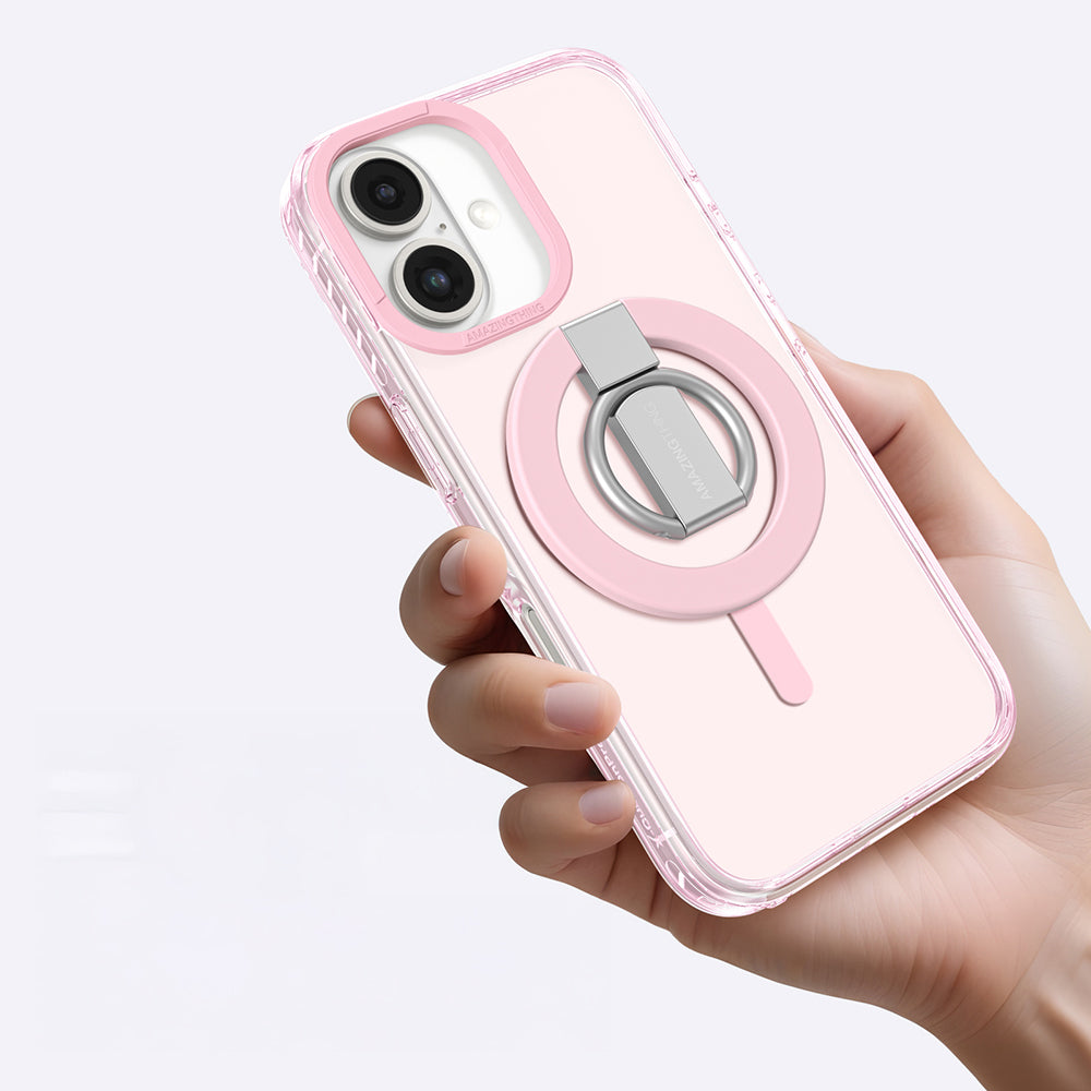 Amazingthing Titan Pro Serisi iPhone 16 Plus Magsafe Yüzük Standlı Telefon Kılıfı - 6