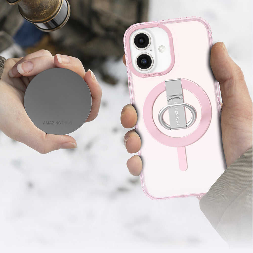 Amazingthing Titan Pro Serisi iPhone 16 Plus Magsafe Yüzük Standlı Telefon Kılıfı - 9