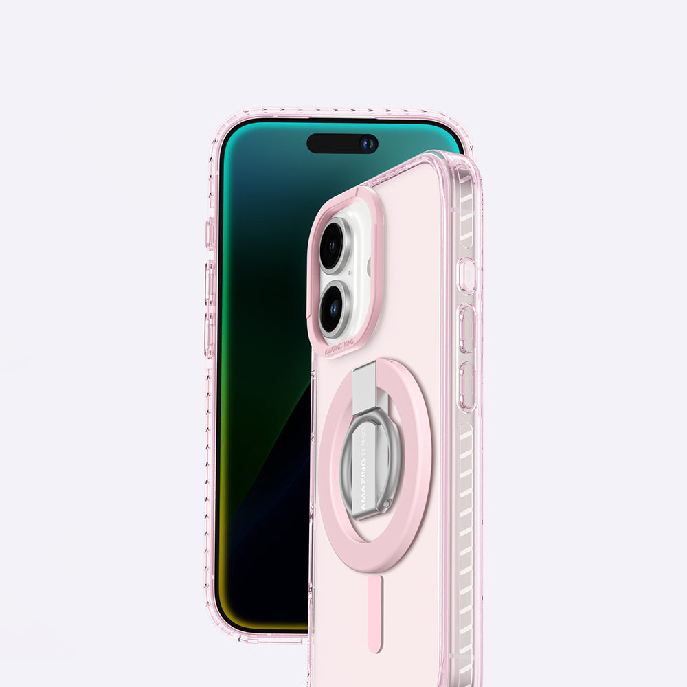 Amazingthing Titan Pro Serisi iPhone 16 Plus Magsafe Yüzük Standlı Telefon Kılıfı - 12