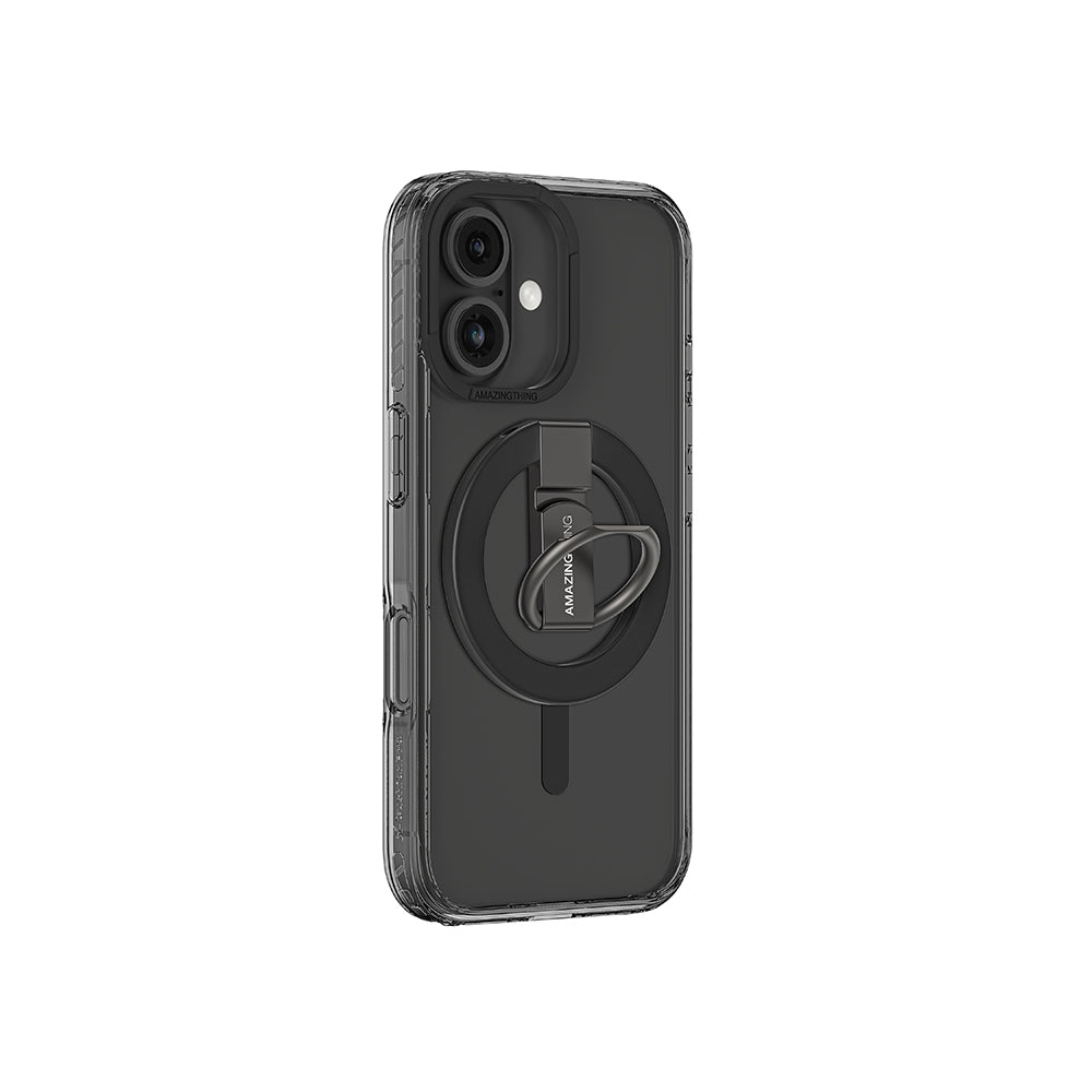 Amazingthing Titan Pro Serisi iPhone 16 Plus Magsafe Yüzük Standlı Telefon Kılıfı - 14