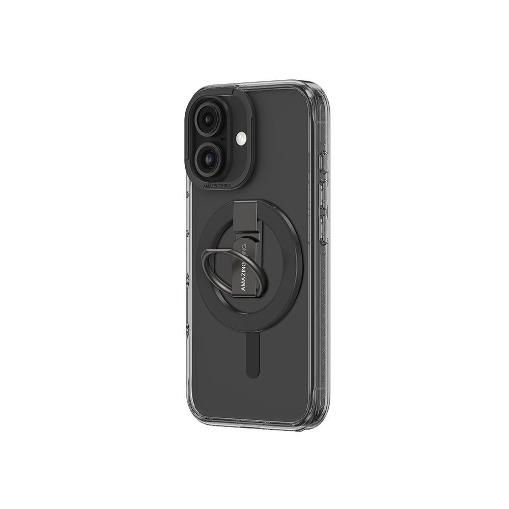 Amazingthing Titan Pro Serisi iPhone 16 Plus Magsafe Yüzük Standlı Telefon Kılıfı - 15