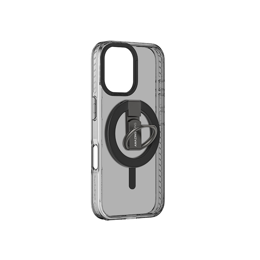 Amazingthing Titan Pro Serisi iPhone 16 Plus Magsafe Yüzük Standlı Telefon Kılıfı - 16