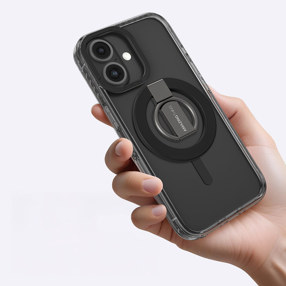Amazingthing Titan Pro Serisi iPhone 16 Plus Magsafe Yüzük Standlı Telefon Kılıfı - 18
