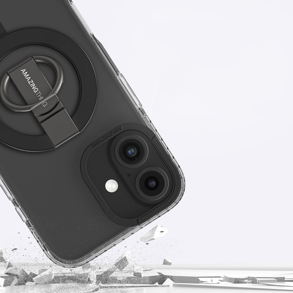 Amazingthing Titan Pro Serisi iPhone 16 Plus Magsafe Yüzük Standlı Telefon Kılıfı - 22