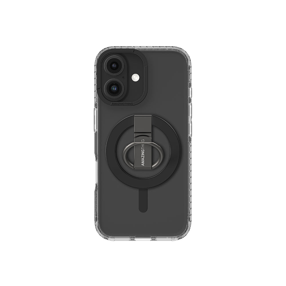 Amazingthing Titan Pro Serisi iPhone 16 Plus Magsafe Yüzük Standlı Telefon Kılıfı - 26