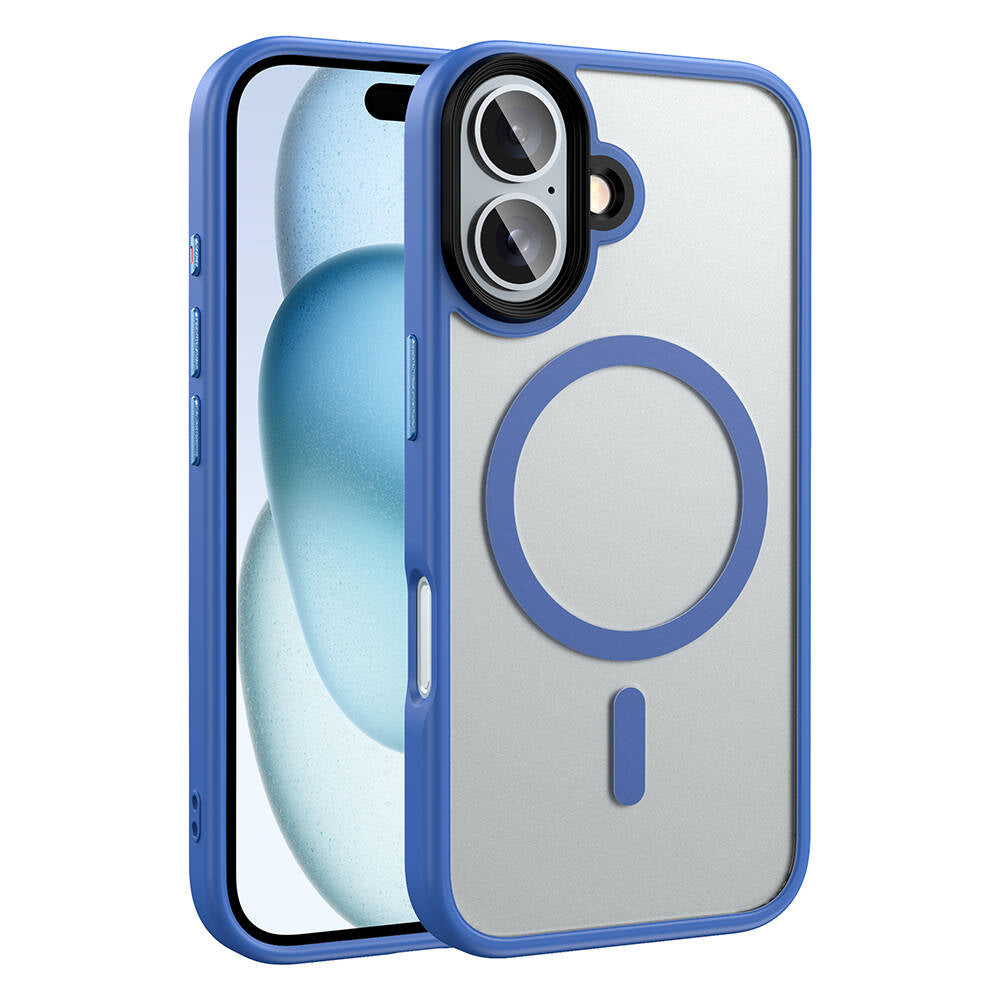 Cepax Matte Magsafe iPhone 16 Plus Mat Arka Yüzey Kablosuz Şarj Özellikli Telefon Kılıfı - 8
