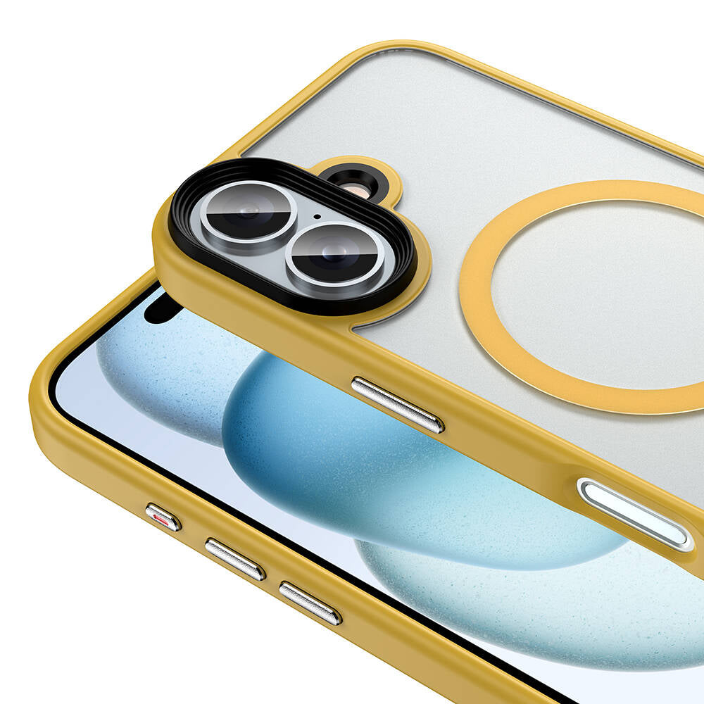 Cepax Matte Magsafe iPhone 16 Plus Mat Arka Yüzey Kablosuz Şarj Özellikli Telefon Kılıfı - 6