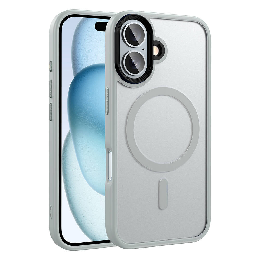 Cepax Matte Magsafe iPhone 16 Plus Mat Arka Yüzey Kablosuz Şarj Özellikli Telefon Kılıfı - 17