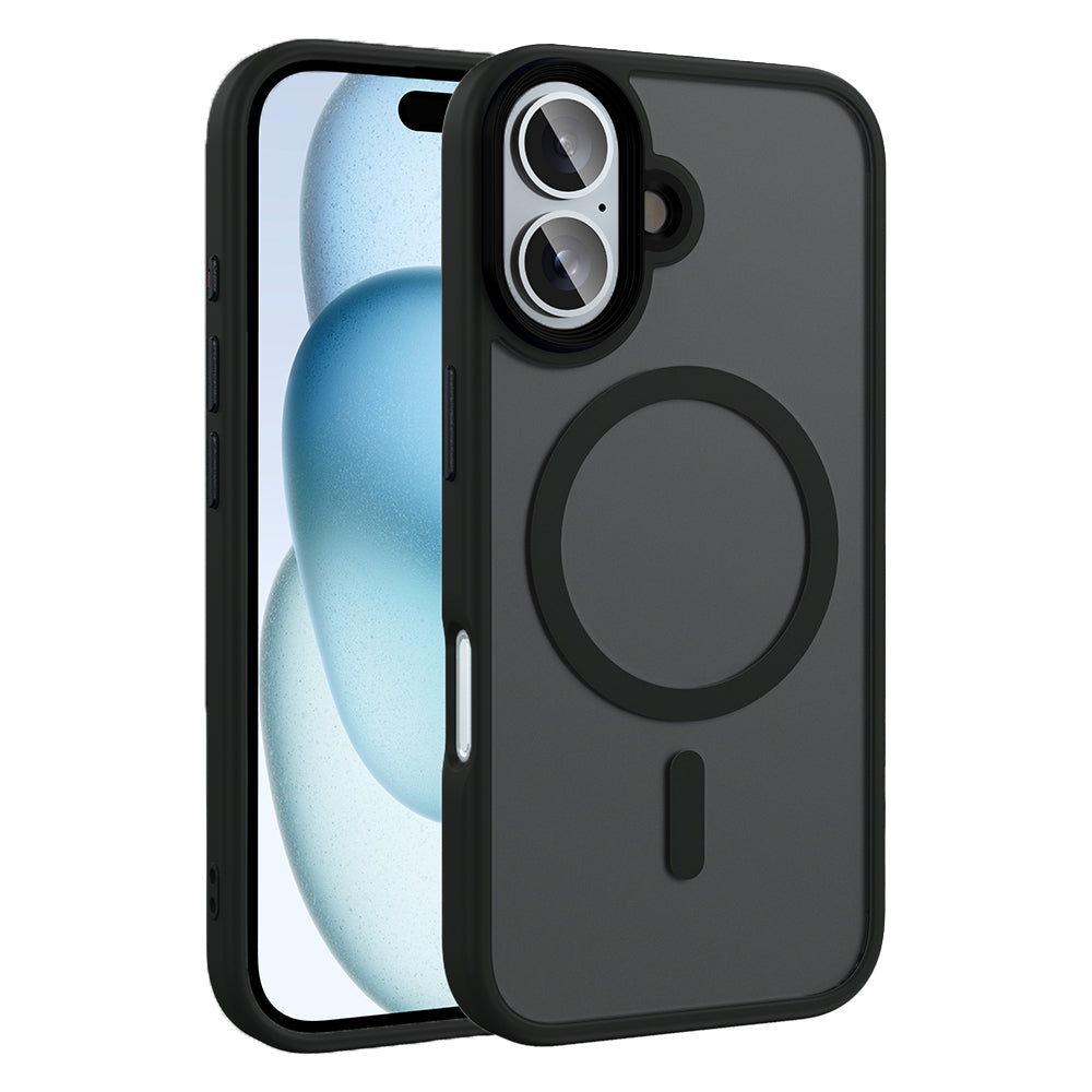 Cepax Matte Magsafe iPhone 16 Plus Mat Arka Yüzey Kablosuz Şarj Özellikli Telefon Kılıfı - 2