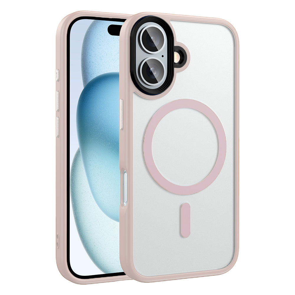Cepax Matte Magsafe iPhone 16 Plus Mat Arka Yüzey Kablosuz Şarj Özellikli Telefon Kılıfı - 19