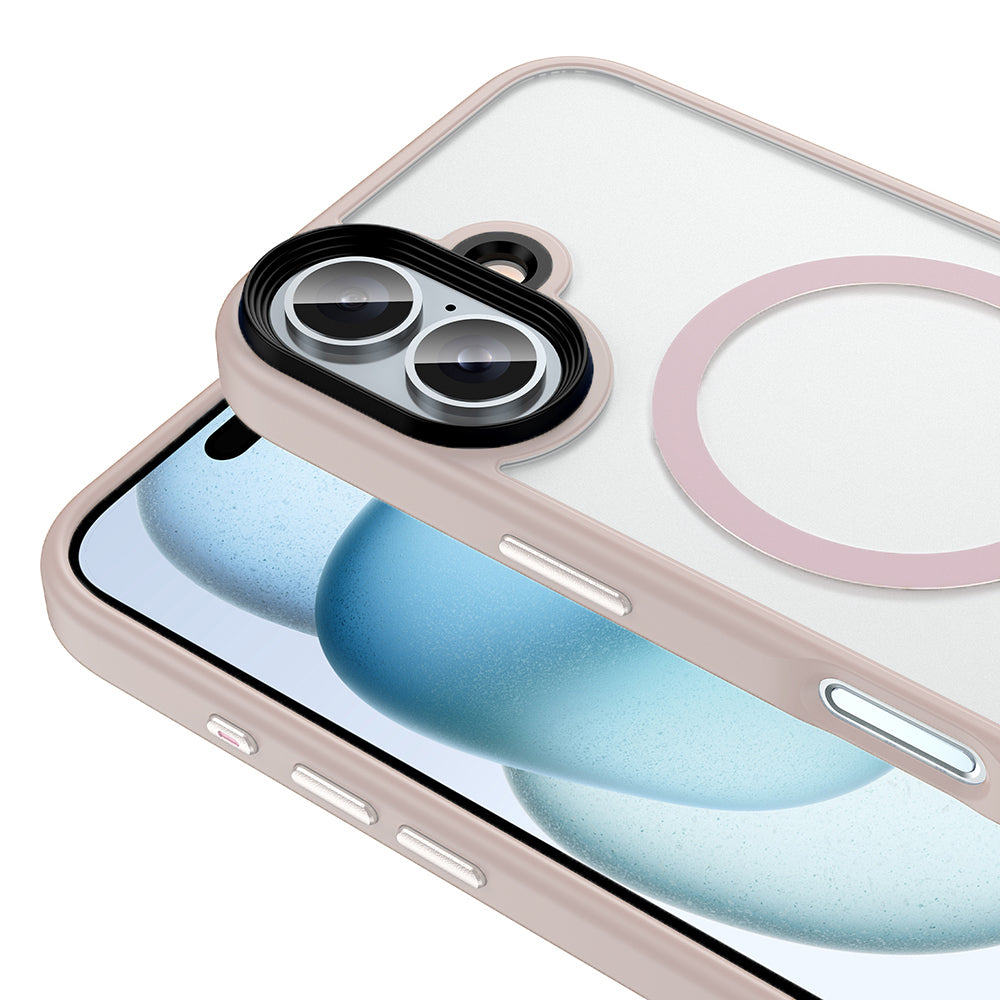 Cepax Matte Magsafe iPhone 16 Plus Mat Arka Yüzey Kablosuz Şarj Özellikli Telefon Kılıfı - 20