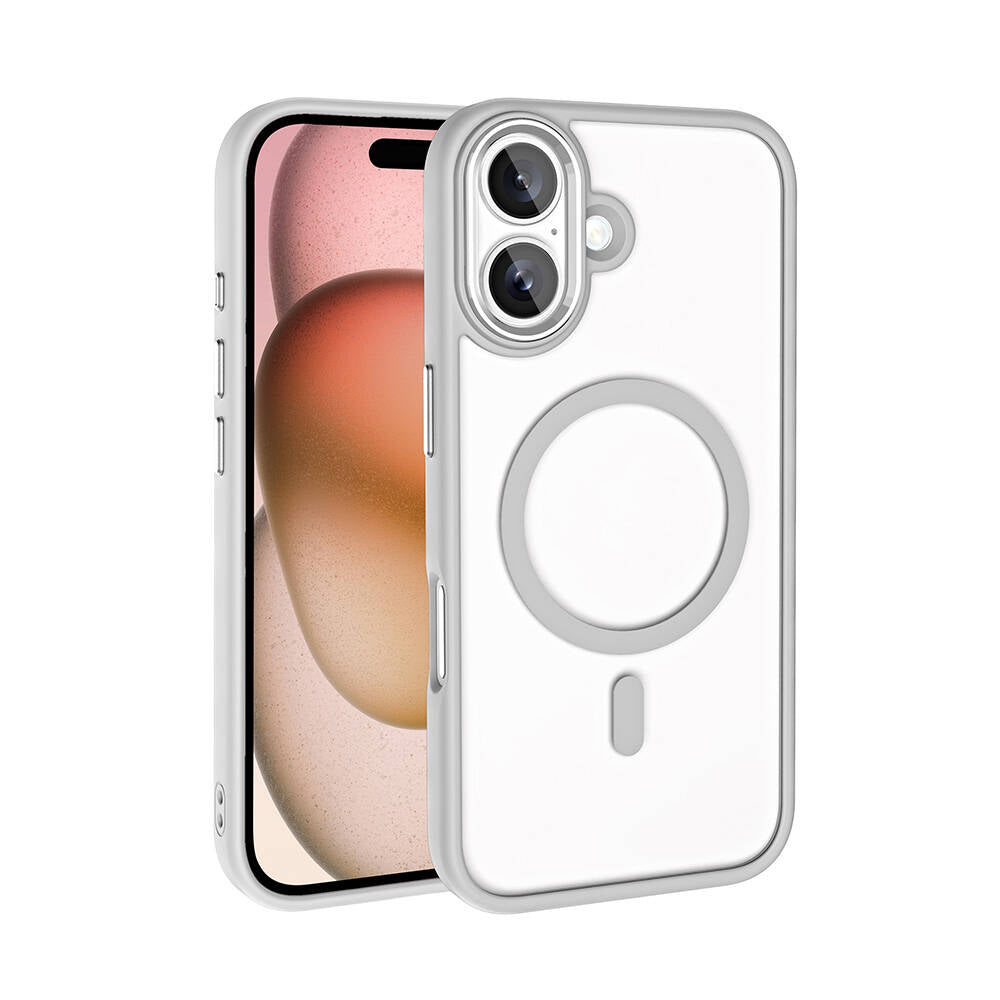 Cepax Chrome Magsafe iPhone 16 Plus Kablosuz Şarj Özellikli Silikon Telefon Kılıfı - 5