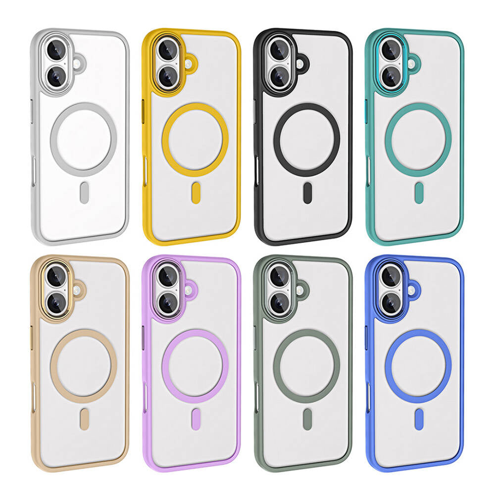 Cepax Chrome Magsafe iPhone 16 Plus Kablosuz Şarj Özellikli Silikon Telefon Kılıfı - 12